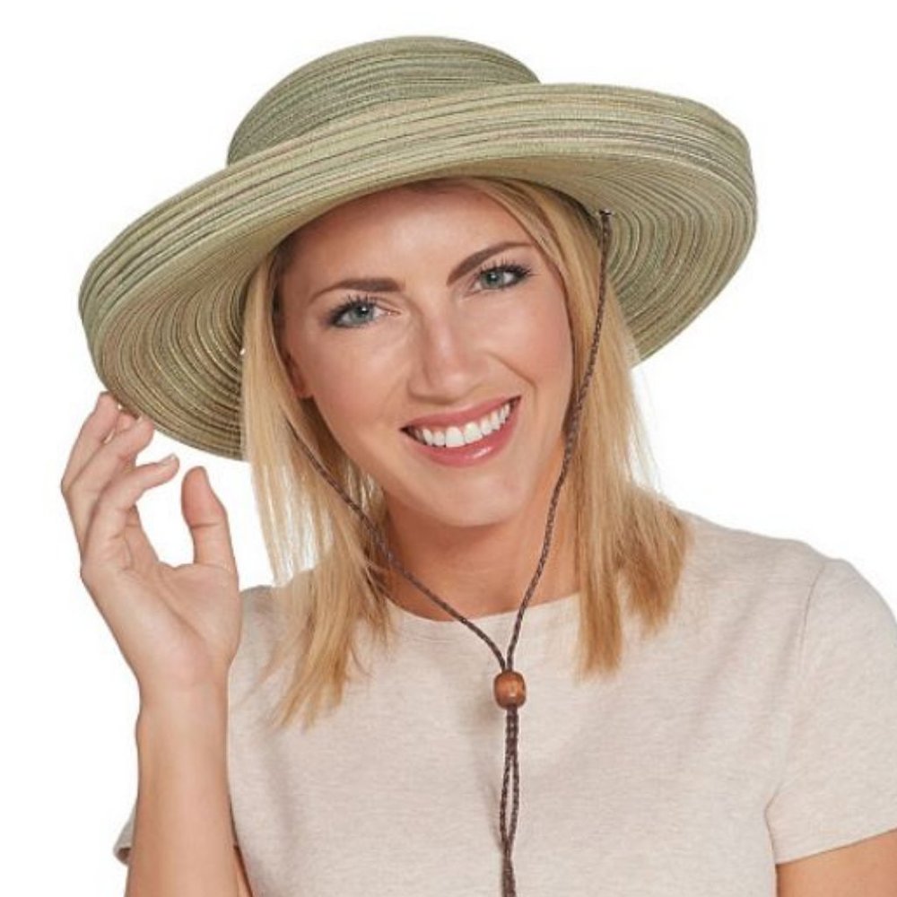 San Diego Hat Co. Mixed Braid Kettle Brim Sun Hat - Picture 4 of 4
